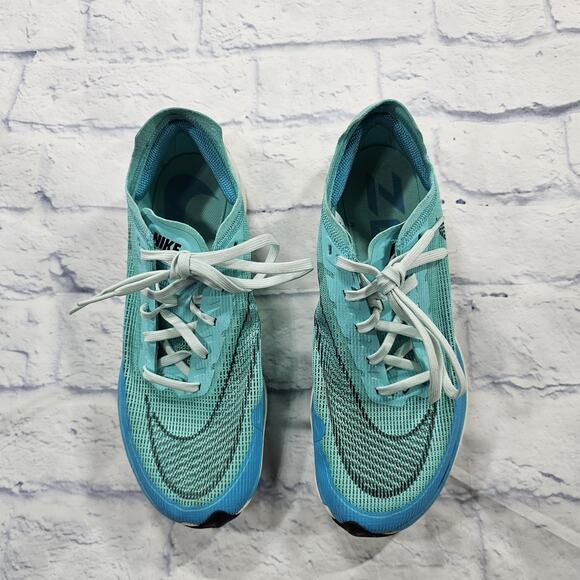 Nike WOMENS SIZE 8.5 ZoomX Vaporfly Next 2 Aurora Green Running Shoes CU4123-300 - Picture 2 of 9
